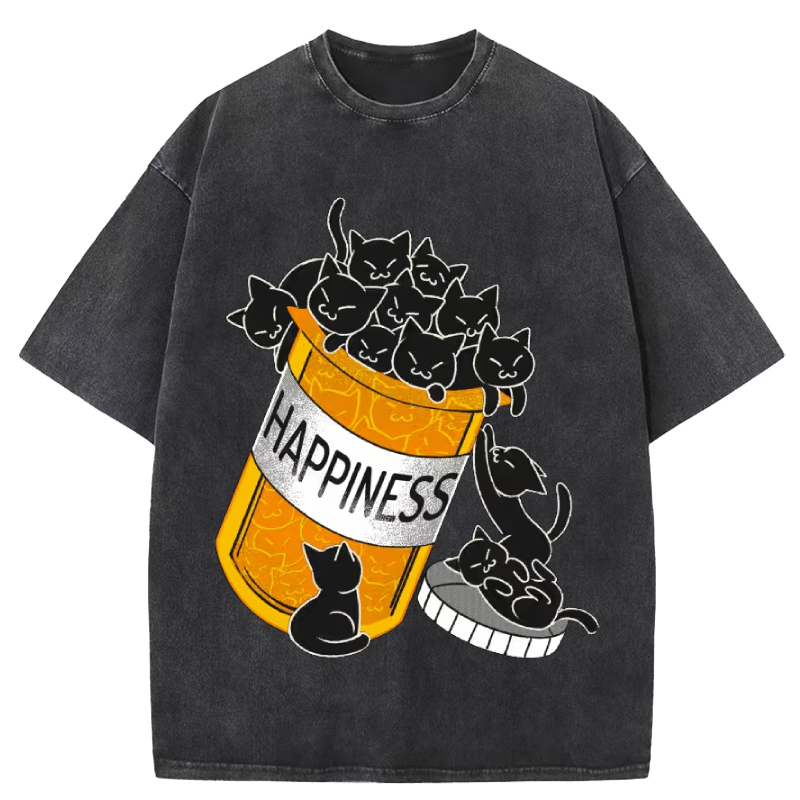 Cats Are My Happiness Medicine! T-Shirt